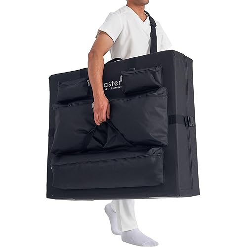 Master Massage Universal Massage Table Carry Case, 5 Pockets Carrying Bag for Massage Table, 25"-32", Black