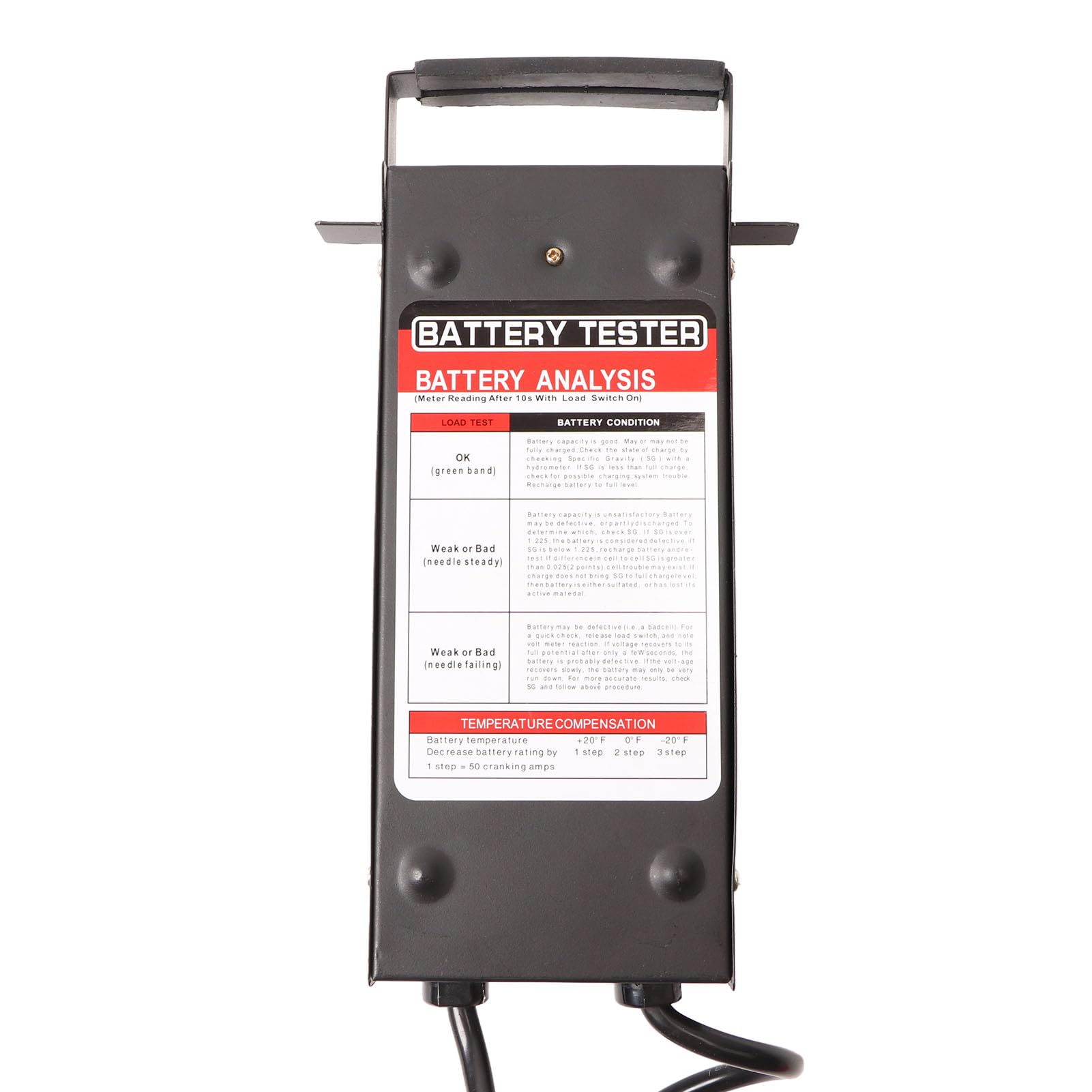 Tester per Batterie per Auto, Sistema di Ricarica da 6 V a 12 V, Analizzatore di Batterie per Auto Dal Design Multifunzionale per Batterie per Auto Elettriche, Adatto per