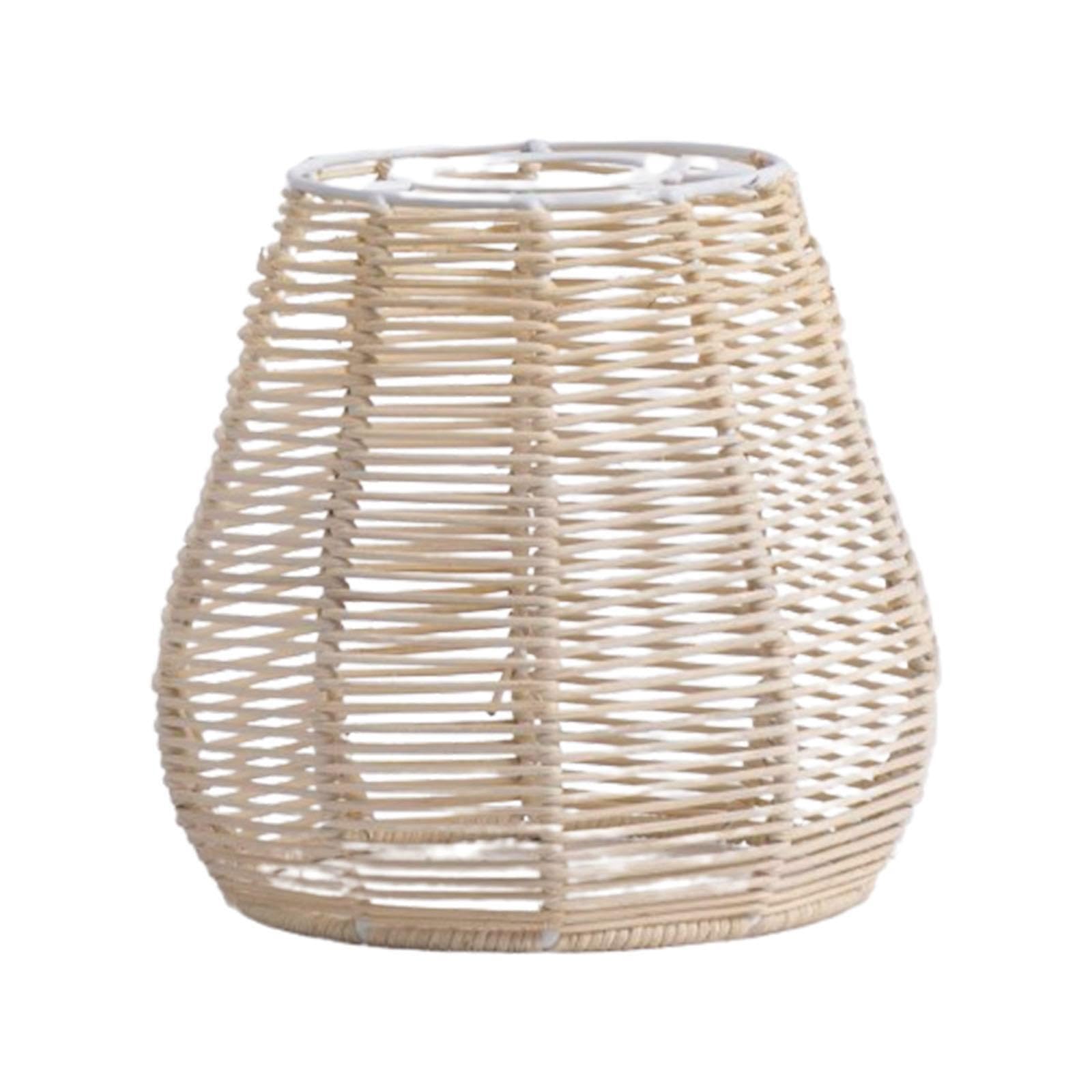Mophrati Light Woven Lampshade Replacement Chandelier Cover For Bedroom Captivating Look Cozy Rooms Rope Pendant Lamp Shade Is Combine Traditional Weaving, Style B