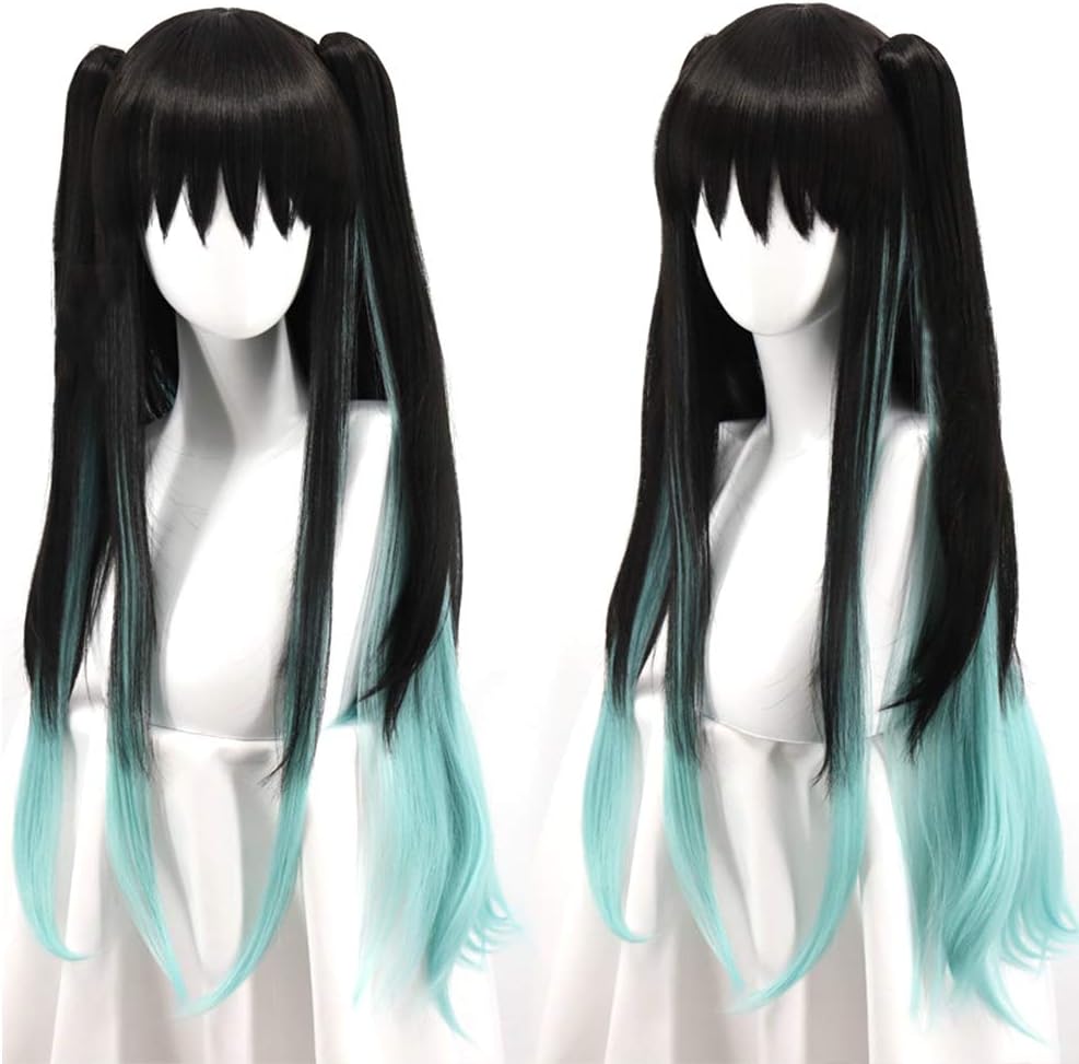 OSIAS Anime Cosplay Wig, Demon Slayer Wig, for Halloween, Party, Carnival, Nightlife, Concerts, Weddings (Tokitou Muichirou-Clip)…