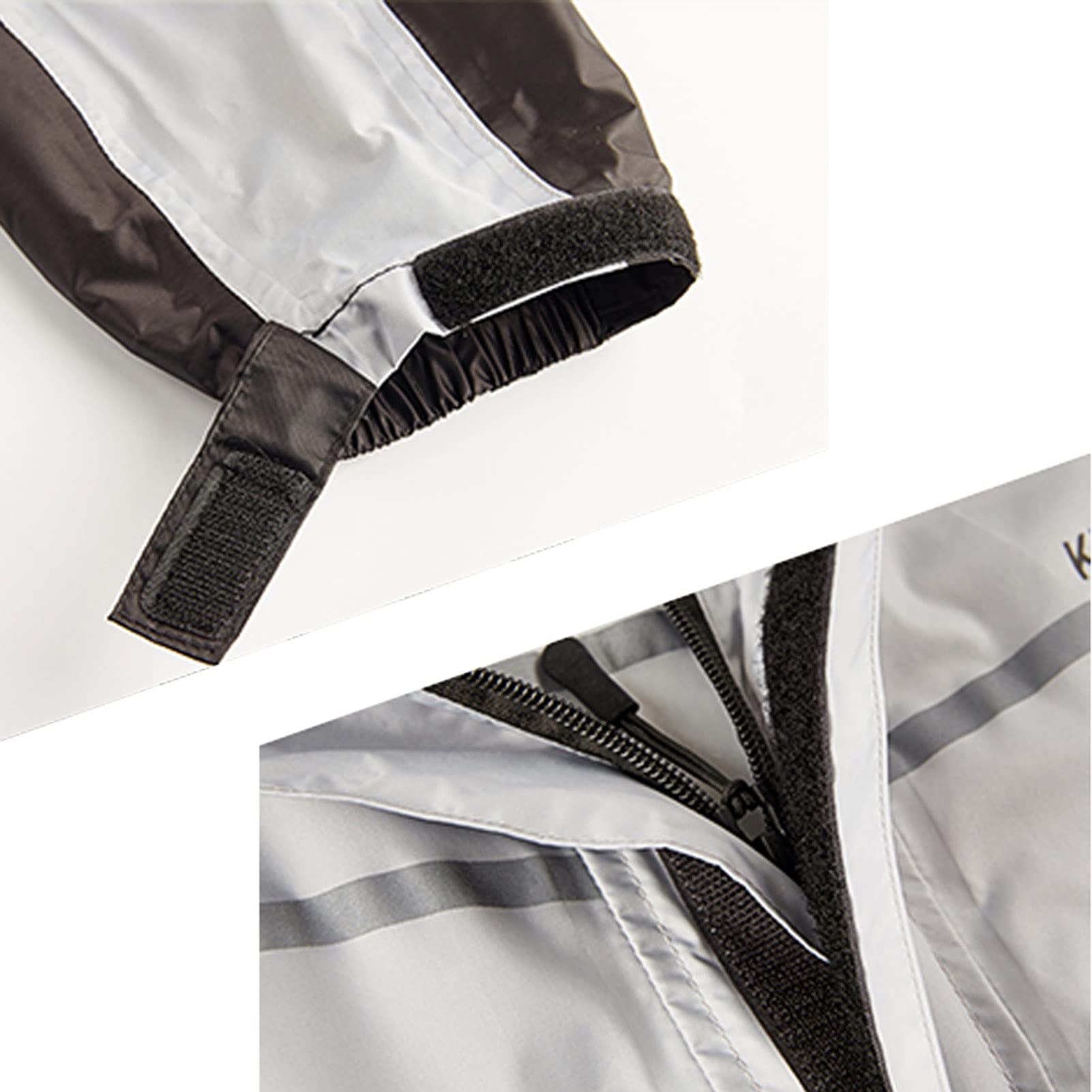 Chaqueta de Lluvia Impermeable para Hombres Ciclismo (Chaqueta de Engranajes de Lluvia y Traje de pantalón liviano Higeaway Higeway Trawearway, para al Aire Libre Ciclismo, Deportes - Gris