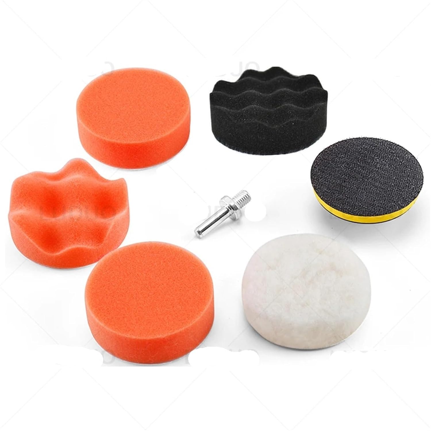 3 Inch Sanding Discs Polishing Pad Buffing Pad Waxing Sponge(18pcsb 800 1200 2000)
