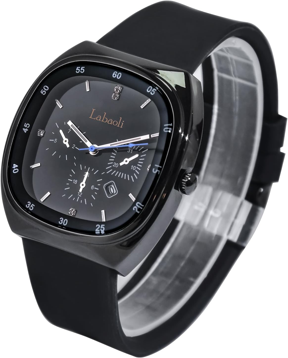 Watch, Women's Watch, Stylish and Versatile Easy-to-Read Women's Wristwatch with Silicone Strap Quartz Watch