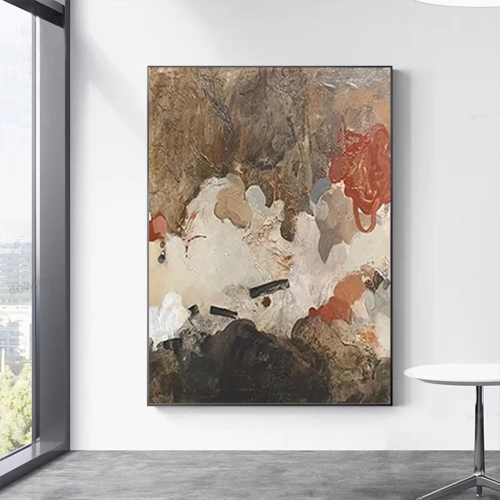 DFZEWKI Abstract On Canvas Ins Flower Wall Art Picture Big Mural For Home Living Room Decor Image(80x120cm(31x47in)/No frame)