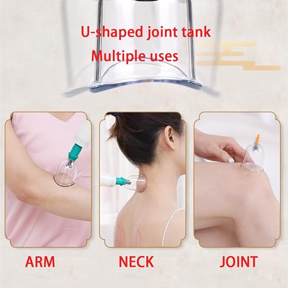 Hijama - 24 Sets of Vacuum Cupping Kit Household Cupping Set from Ancient Greece for Relieve Pain,Dispel Dampness,Beauty,Acupoint Stimulation