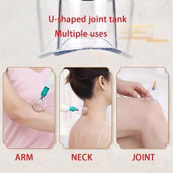 Hijama - 24 Sets of Vacuum Cupping Kit Household Cupping Set from Ancient Greece for Relieve Pain,Dispel Dampness,Beauty,Acupoint Stimulation