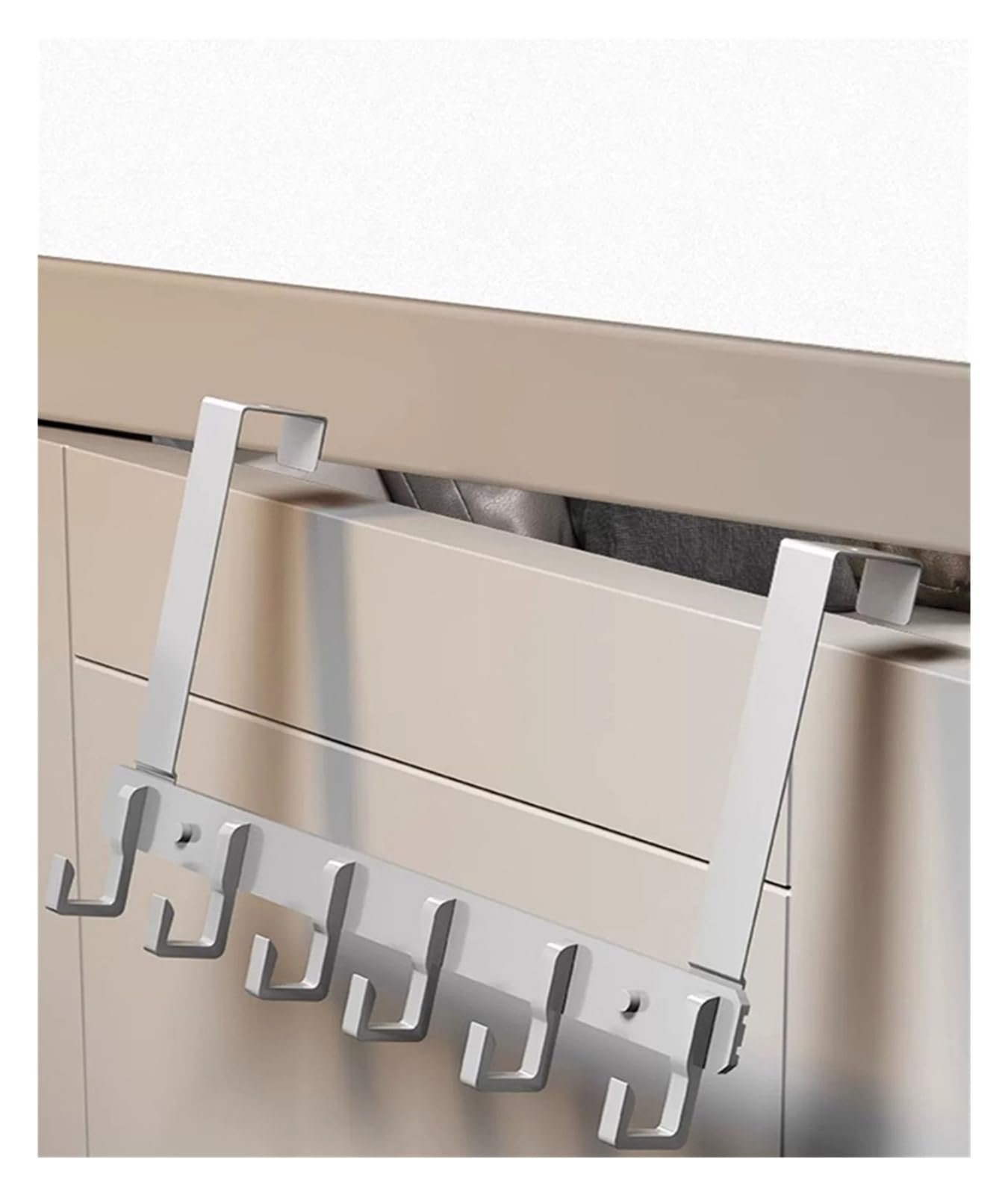 Weqyfdc Gray Long 6 Hooks Over The Door Hook Door Back Hook