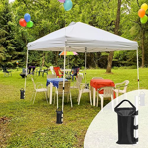 Image of EAGLE PEAK Heavy-Duty Instant Canopy Sand Bags, 4-Pack, Weight Bags Anchor kit for Pop-up Tent Gazebo, Black (Without Sand)