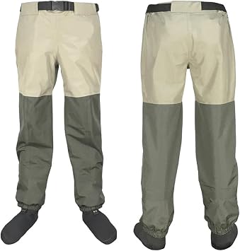 Waders For Men Fly Fishing Waders Fish Wading Pants 3 Layers Overalls Waterproof Clothes Soft Waders Breathable Boot