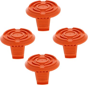 Outanaya 4Pcs Trimmer Spool Covers Compatible with WORX Durable Material Easy Replacement High Efficiency Spool Lids for Lawn Care