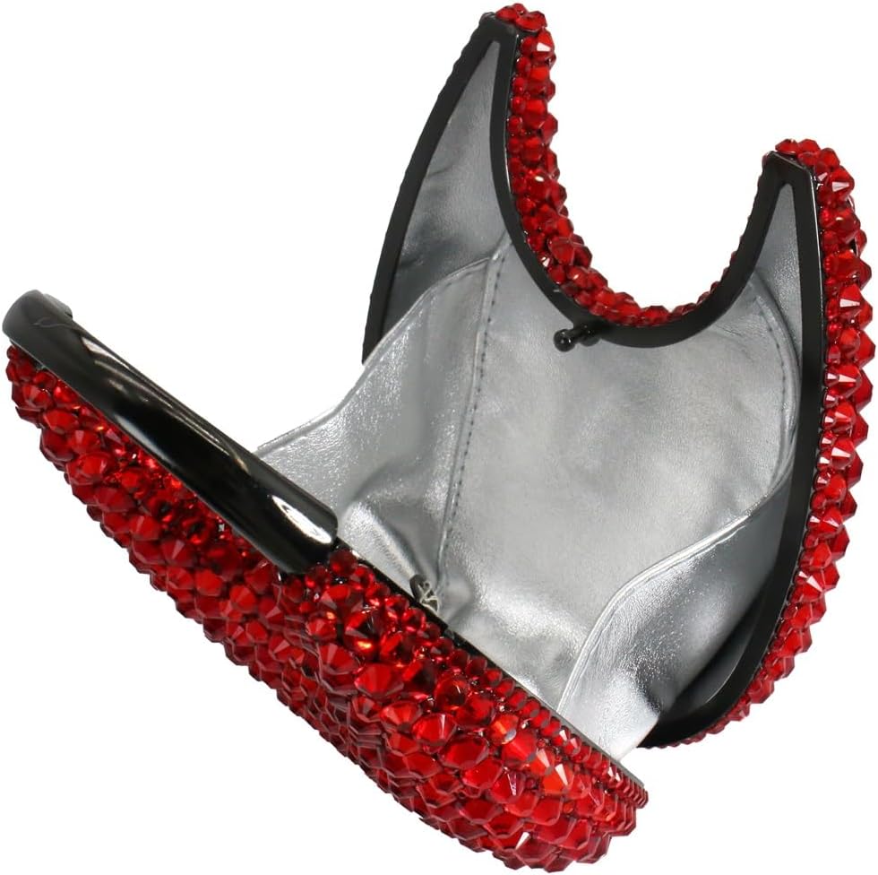 UMREN Women Elegant Diamond Rhinestone Evening Bag Top Handle Crystal Clutch Purse Wedding Party Handbag Unique Crossboby Bag
