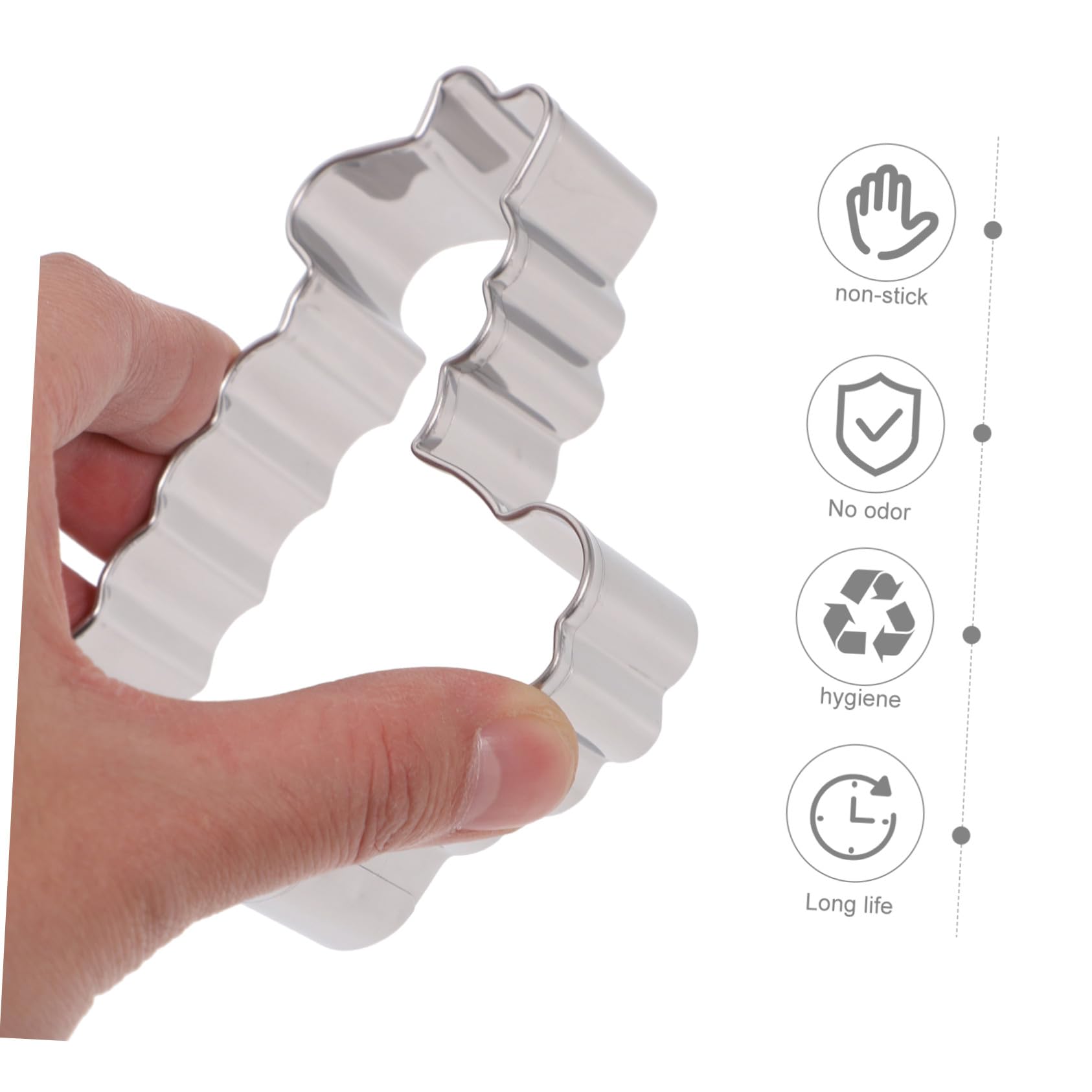 TOYANDONA 4pièces Alpaga Acier Inoxydable Moules à Biscuits DIY pour Pâte à Sucre Fruits et Légumes