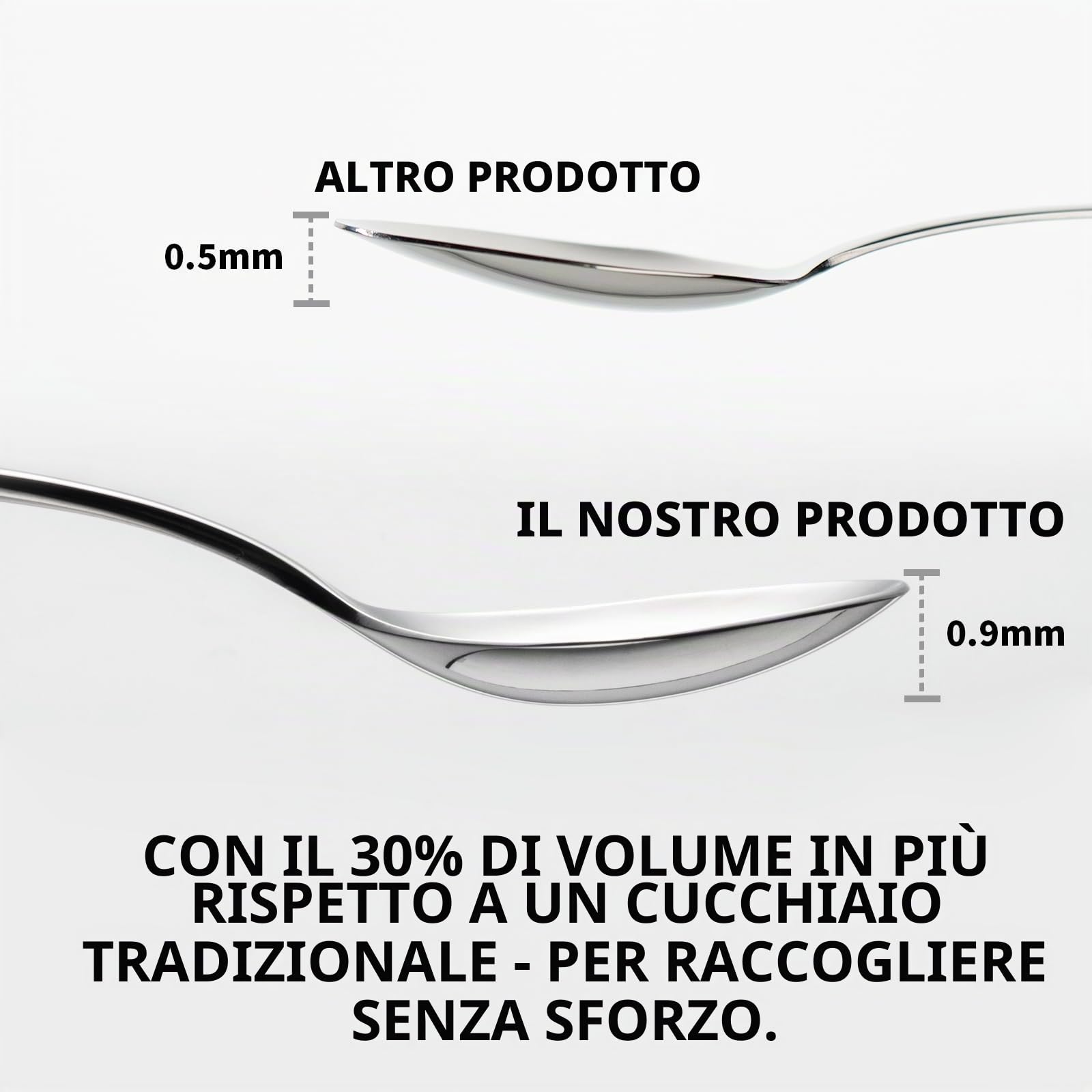 Alata Vienna 18/10 acciaio inox lucido, set di posate 6 persone, posate 30 pezzi, lucido, lavabile in lavastoviglie