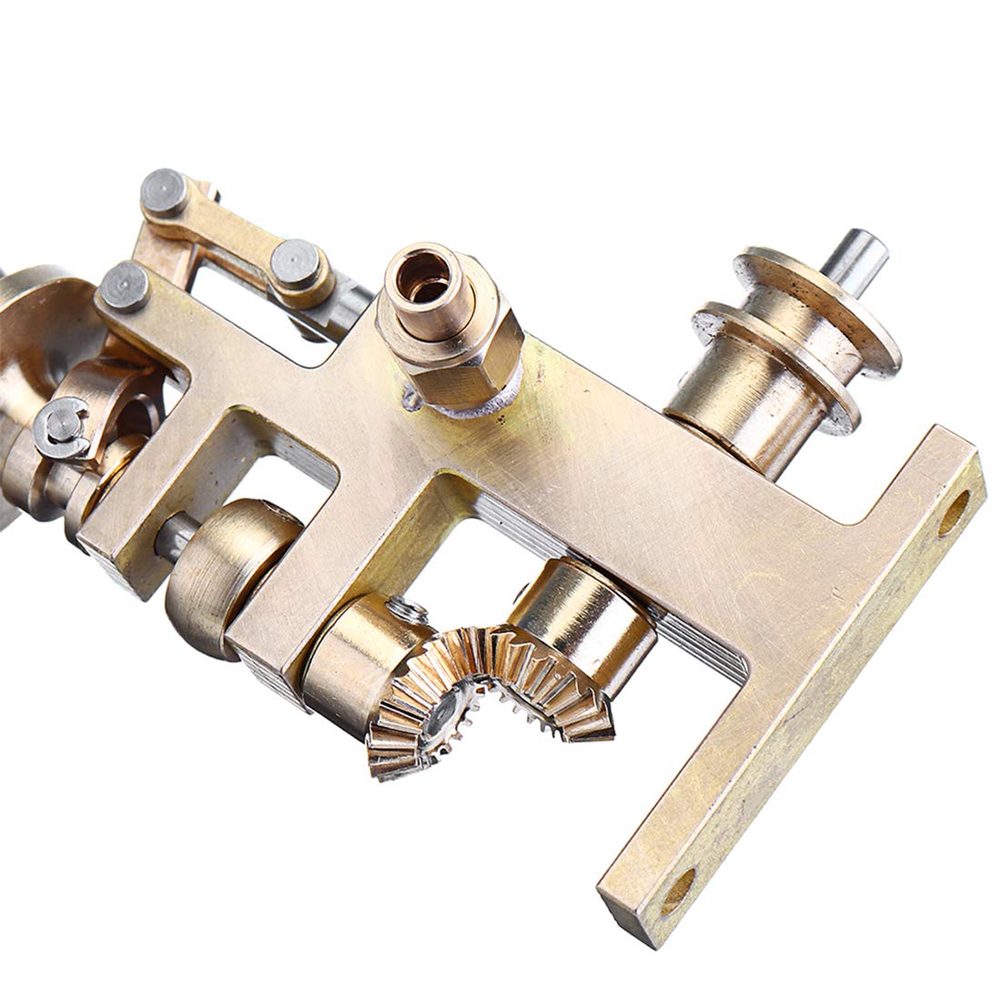 BuildCubes 58 x 36 x 90mm Mini Dampfmaschine Bausatz Flyball Gouverneur mit 3mm Dampf Rohranschluss, Flyball Fliehkraftregler für Dampfmaschinen Modellbausatz, Spielzeug Geschenk
