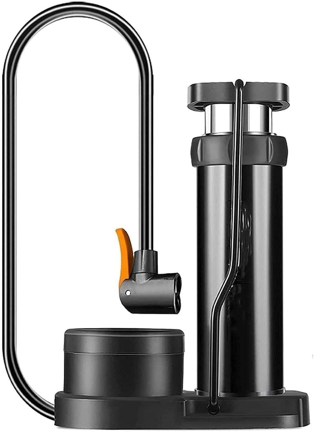 Bike Pump Mini Portable Bicycle Foot Pump with Pressure Gauge Bike Tire Air Tire for Road MTB