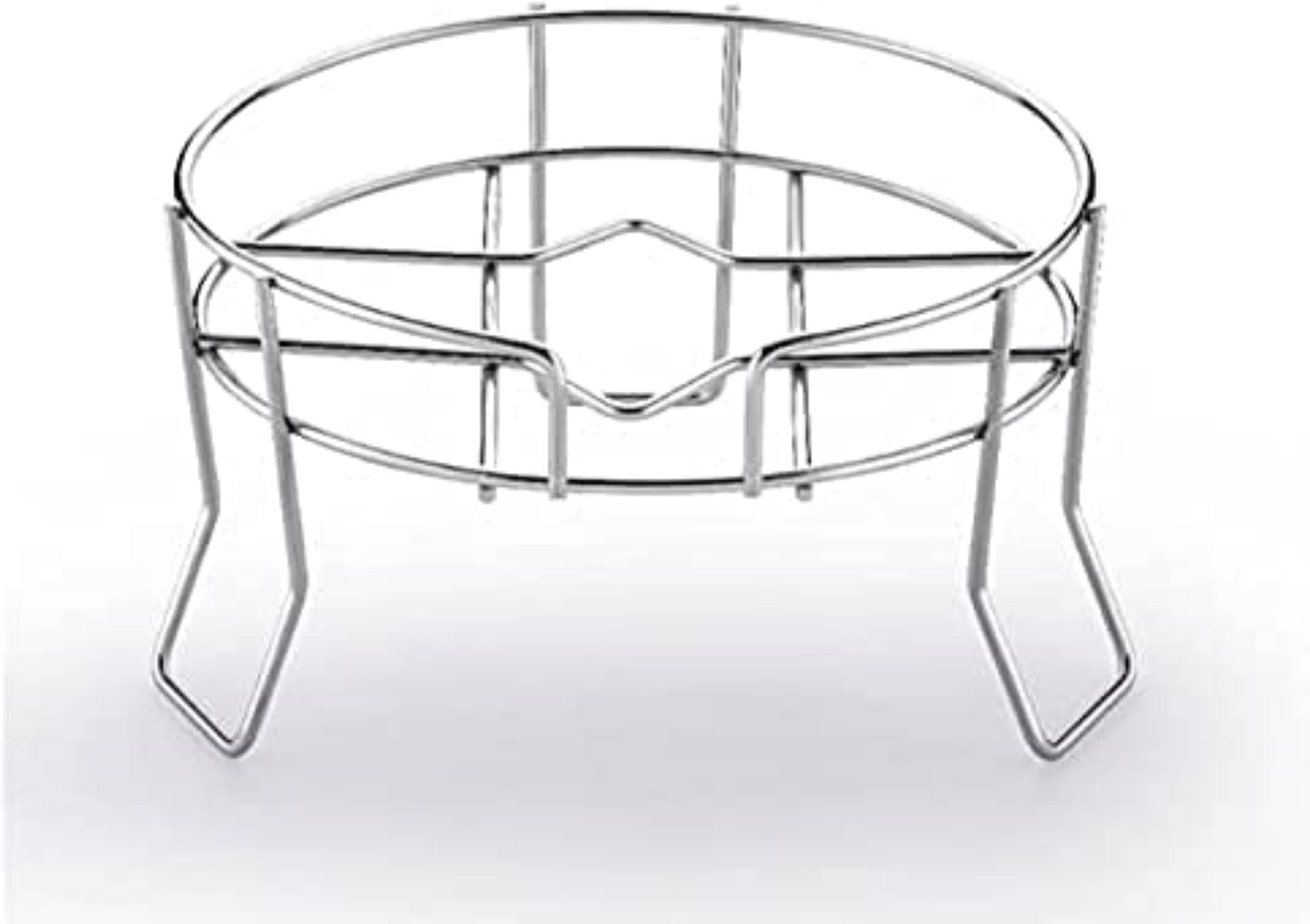 WELLCOOK Fancy Water Matka and Pot Stand Stainless Heavy Steel Pot Stand Jug Kitchen matka stand for kitchen steel Rack Chrome Plated Plant Pot Stand