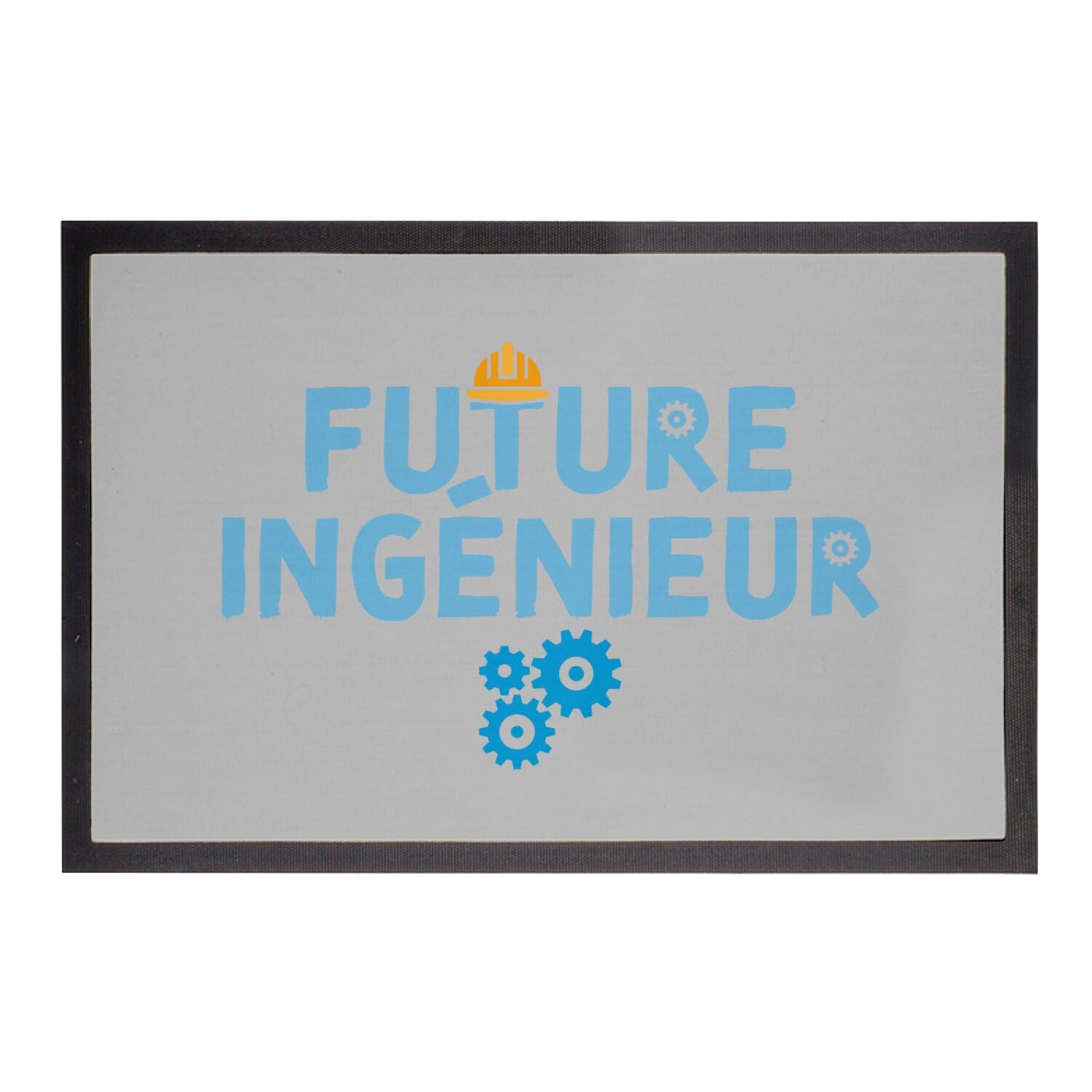 Paillasson future ingénieur gris 60x40cm tapis entrée sciences