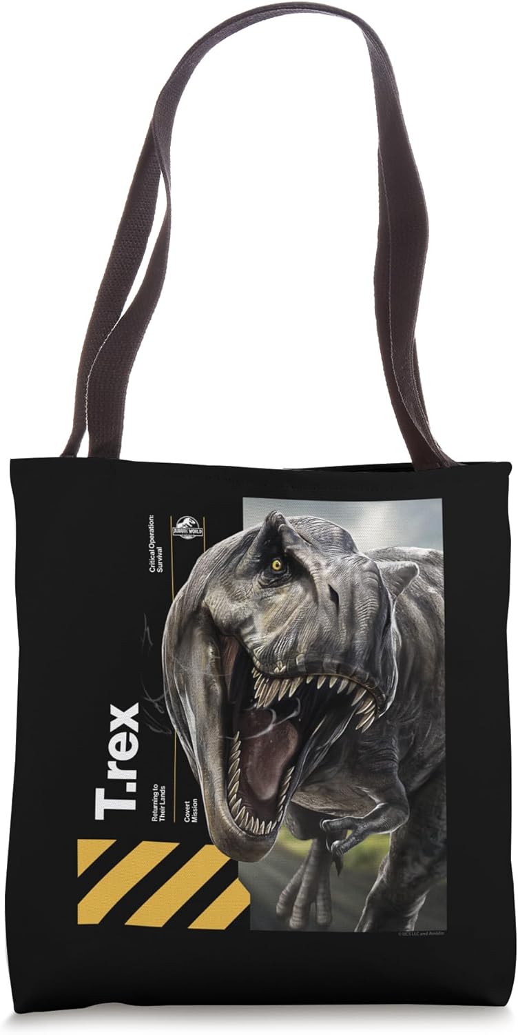 Jurassic World Rebirth Tyrannosaurus Covert Mission Tote Bag