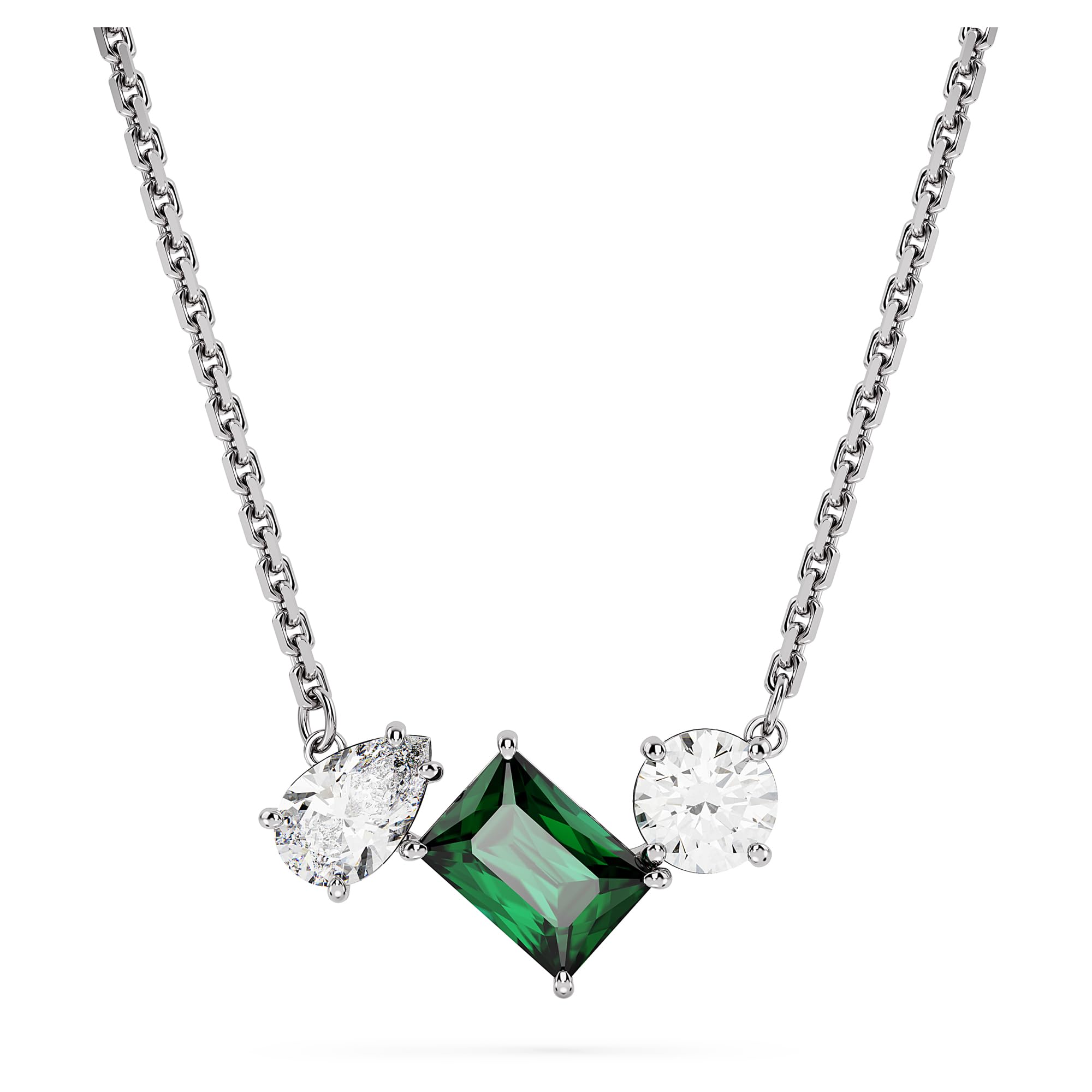 Swarovski Womens Mesmera Pendant, Mixed Cuts, Green, Rhodium Plated (B0C4Z9RQMR) Amazon Price History, Amazon Price Tracker