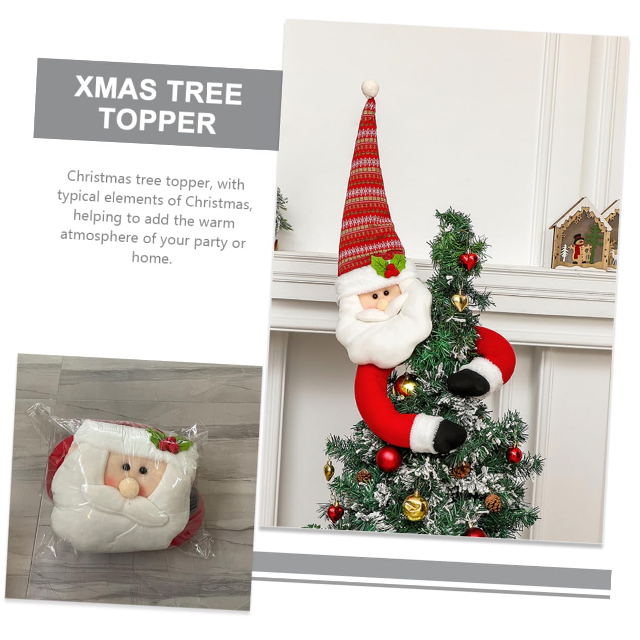 Garneck Weihnachtsbaumspitze Stern für Baumspitze Weihnachten Weihnachtsdekoration für Drinnen Weihnachtsbaumspitze Stern Weihnachtsbaumschmuck