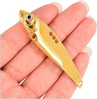Señuelo de Metal Vib 7/10/12/14/15/18/25G cebos de vibración de hundimiento Vibe for lubina Pesca Azul Plata Oro Rosa Verde señuelos (Color : 7, Size : 18g-7.3cm)