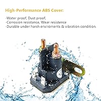 Vista 2 de Relé solenoide de arranque de 12 V con 4 terminales Apto para Cub Cadet John Deere MTD Trombetta, tractor de giro de césped de jardín OEM #