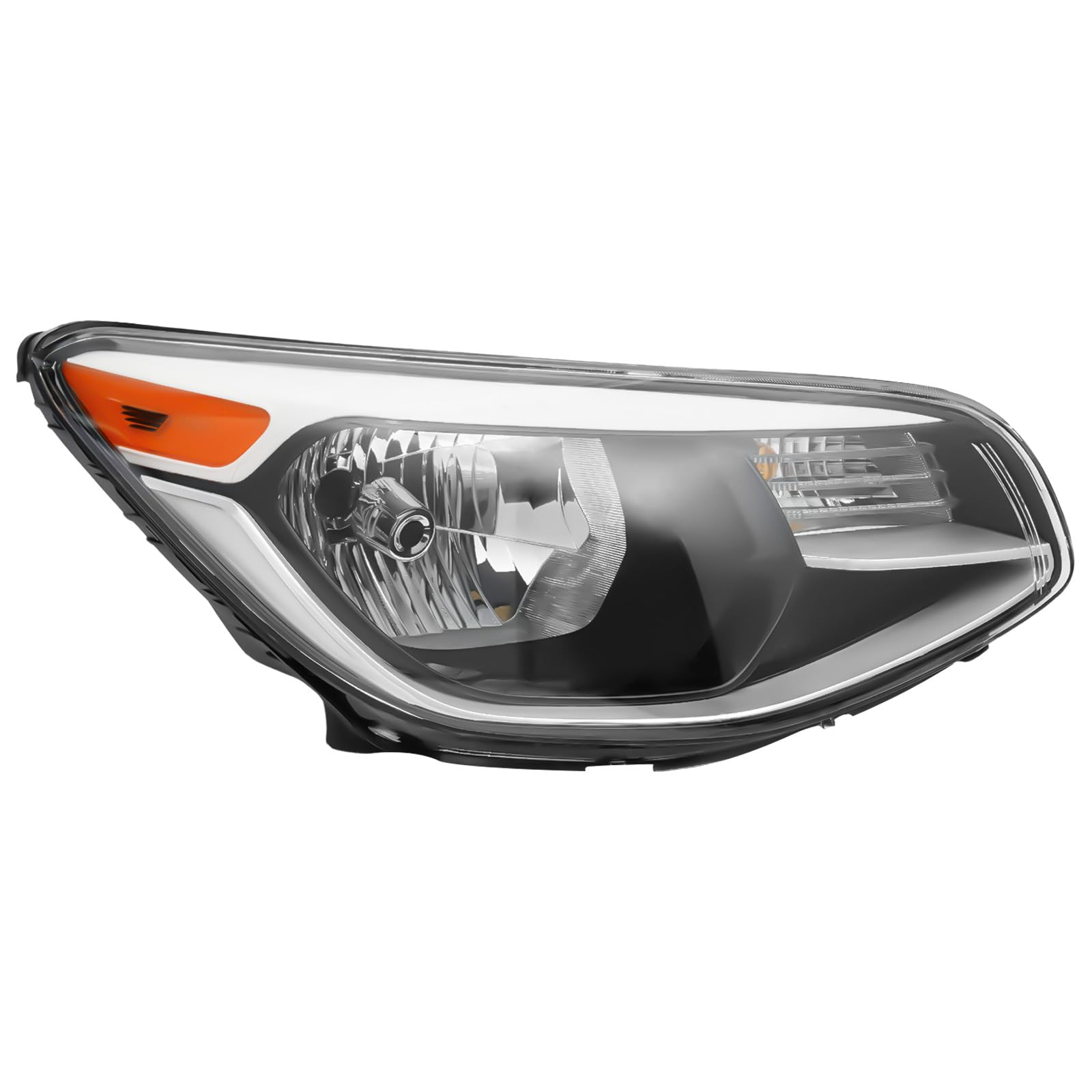 TdiriNar Headlights Headlamps For 2014-2019 Kia Soul,Pair Halogen Headlights Right Passenger Side,High Performance Chrome Front Headlight Assembly