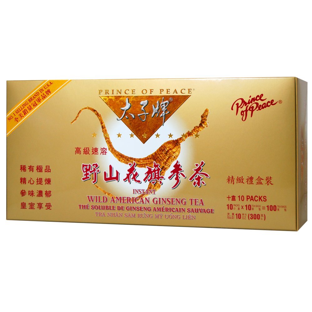 Prince of Peace Wild American Ginseng Instant Tea (100 Sachets)