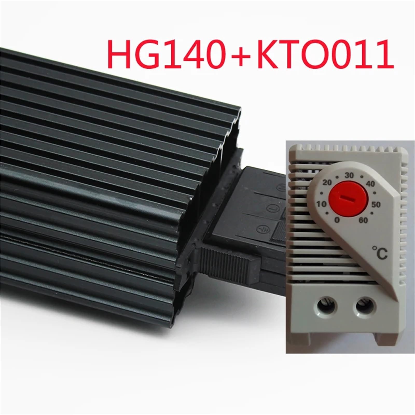2 sztuki przemysłowych termowentylatorów HG140 30 W obudowa elektryczna do ogrzewania (HG140 30 W KTO)