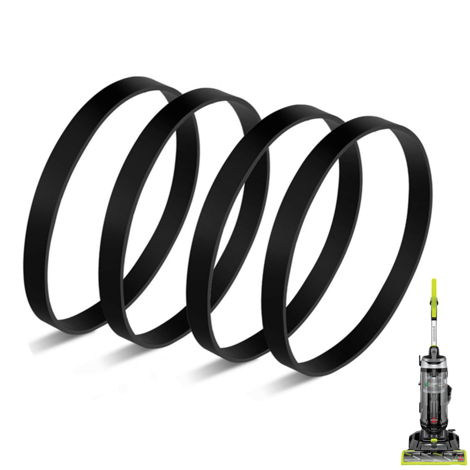 Replacement Belts for Bissell CleanView Swivel Rewind Pet Reach Upright Vacuum, Fit Model 3198, 3198A, 3197, 3197A, 3196, 3195 Series (Pack of 2)