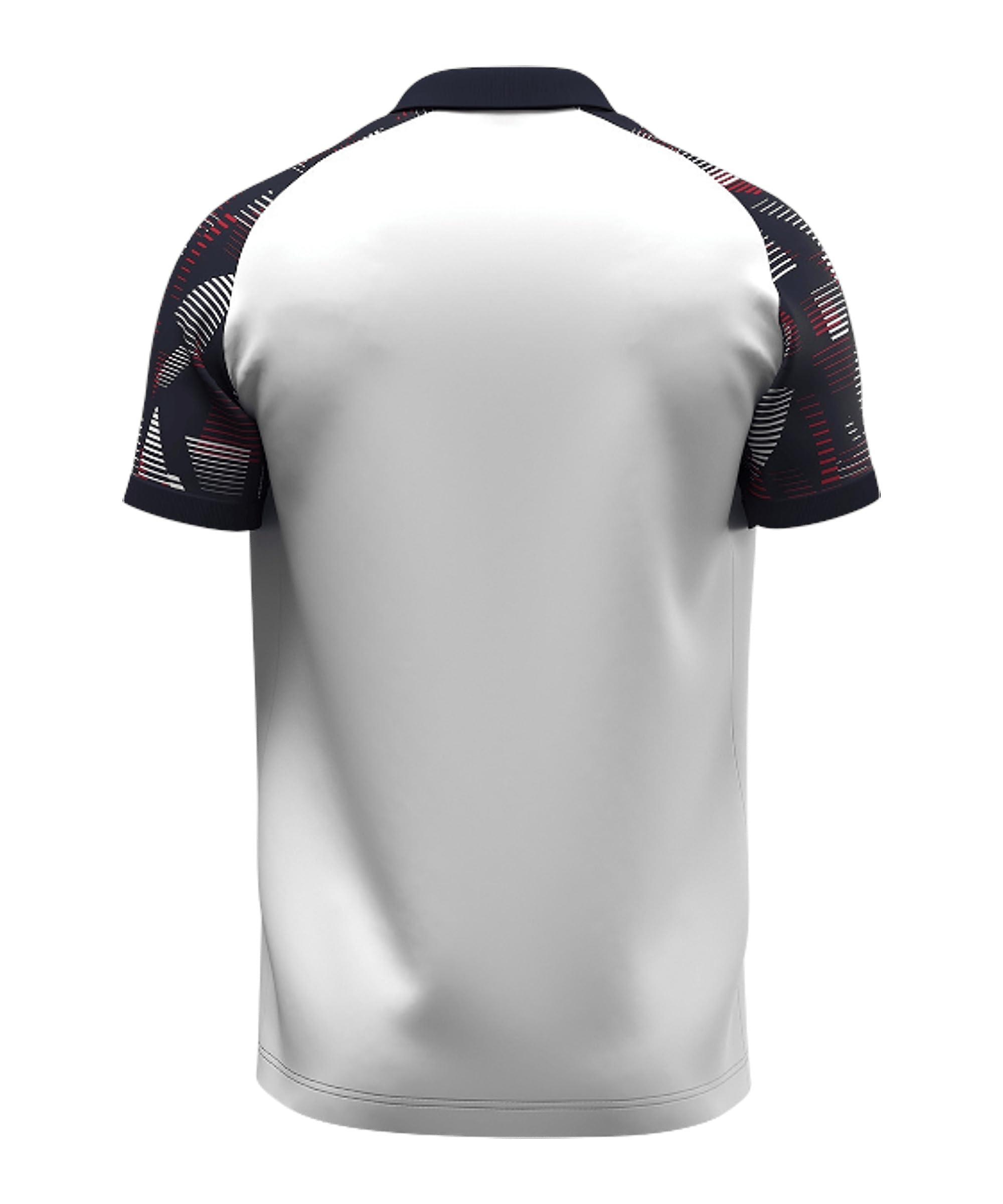 JAKO Polo unisex Sonic, bianco/blu marino/rosso, XXL