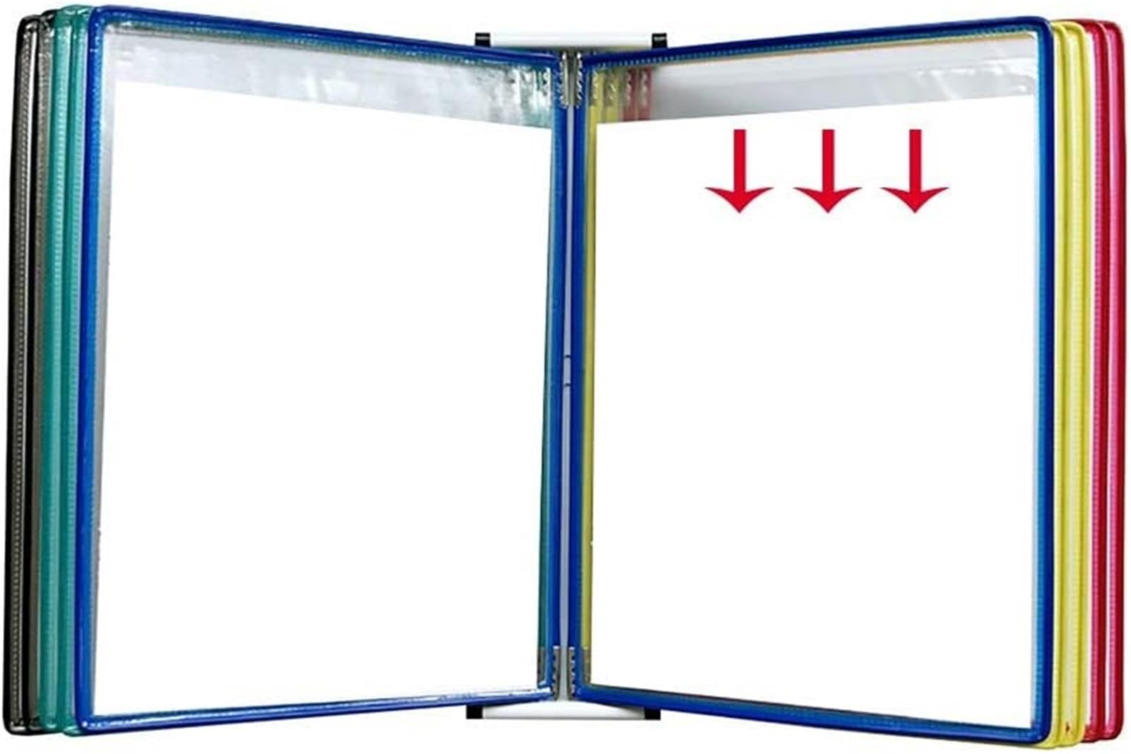 An der Wand montierter Dokumentenhalter, an der Wand montiertes Referenzsystem, an der Wand montiertes Poster-Flip-Book-Display, Flip-Chart-Ständer A4, an der Wand montierter Display-Aktenhalter(13x9x
