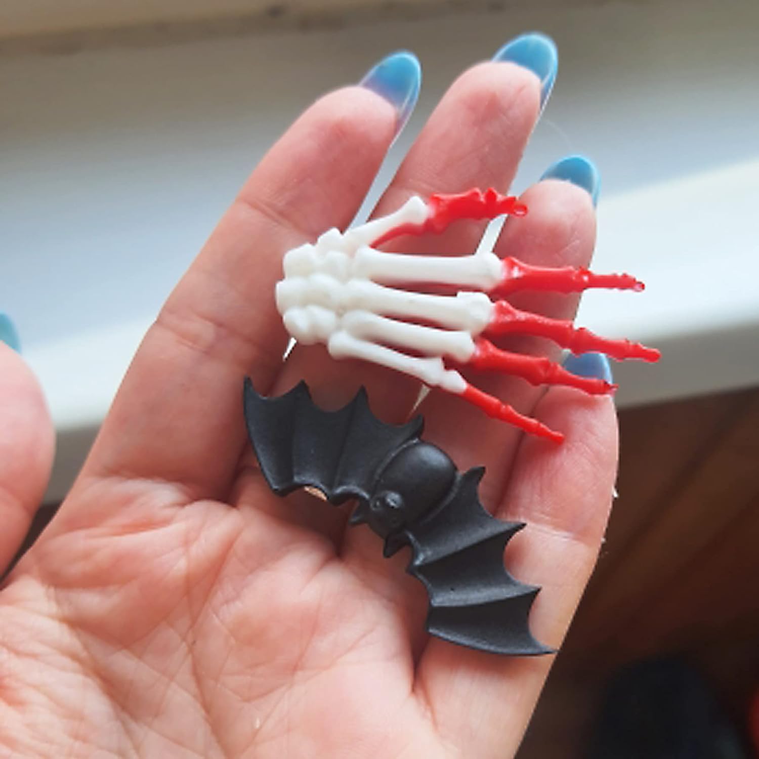 Halloween Fondant Mold for Chocolate,Bat Skelton Hand Halloween Silicone Mold Owl Spider Ghost Fondant Molds for Halloween Cake Cupcake Decorating Set of 4 : Home & Kitchen