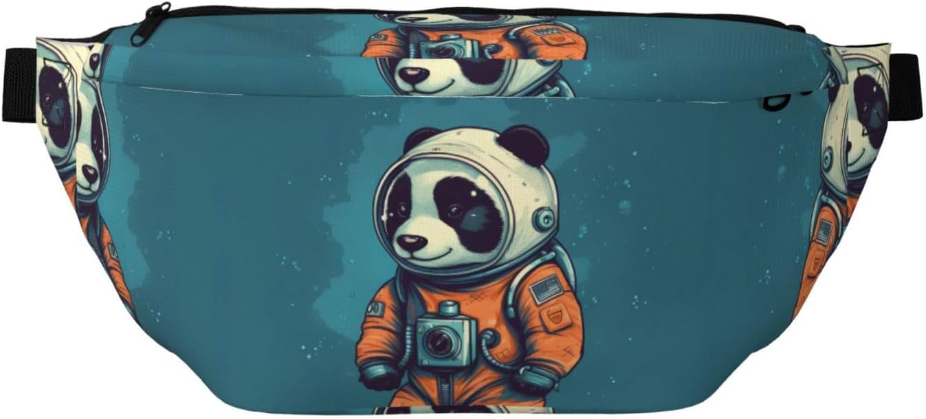 Fanny Pack for Men Women Wear an Astronaut Suit Belt Bag with Adjustable Strap Fashion Waist Bag Waist Pack for Travel