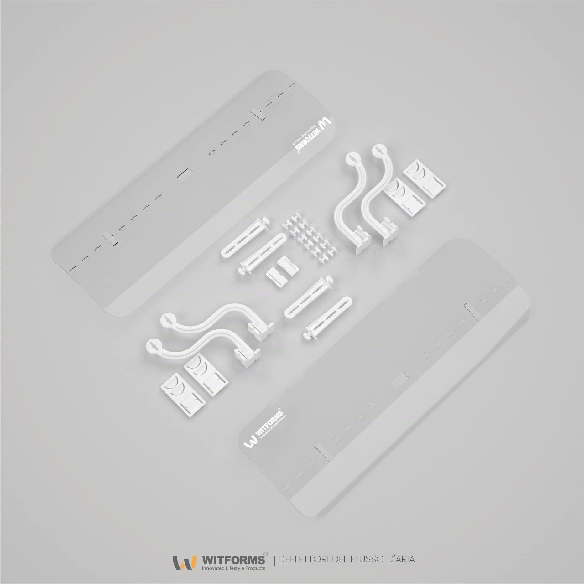 WITFORMS/CASSETTE - Deflettore d'aria AC regolabile adatto per prese del condizionatore d'aria a cassetta. Migliora la circolazione di raffreddamento e riscaldamento