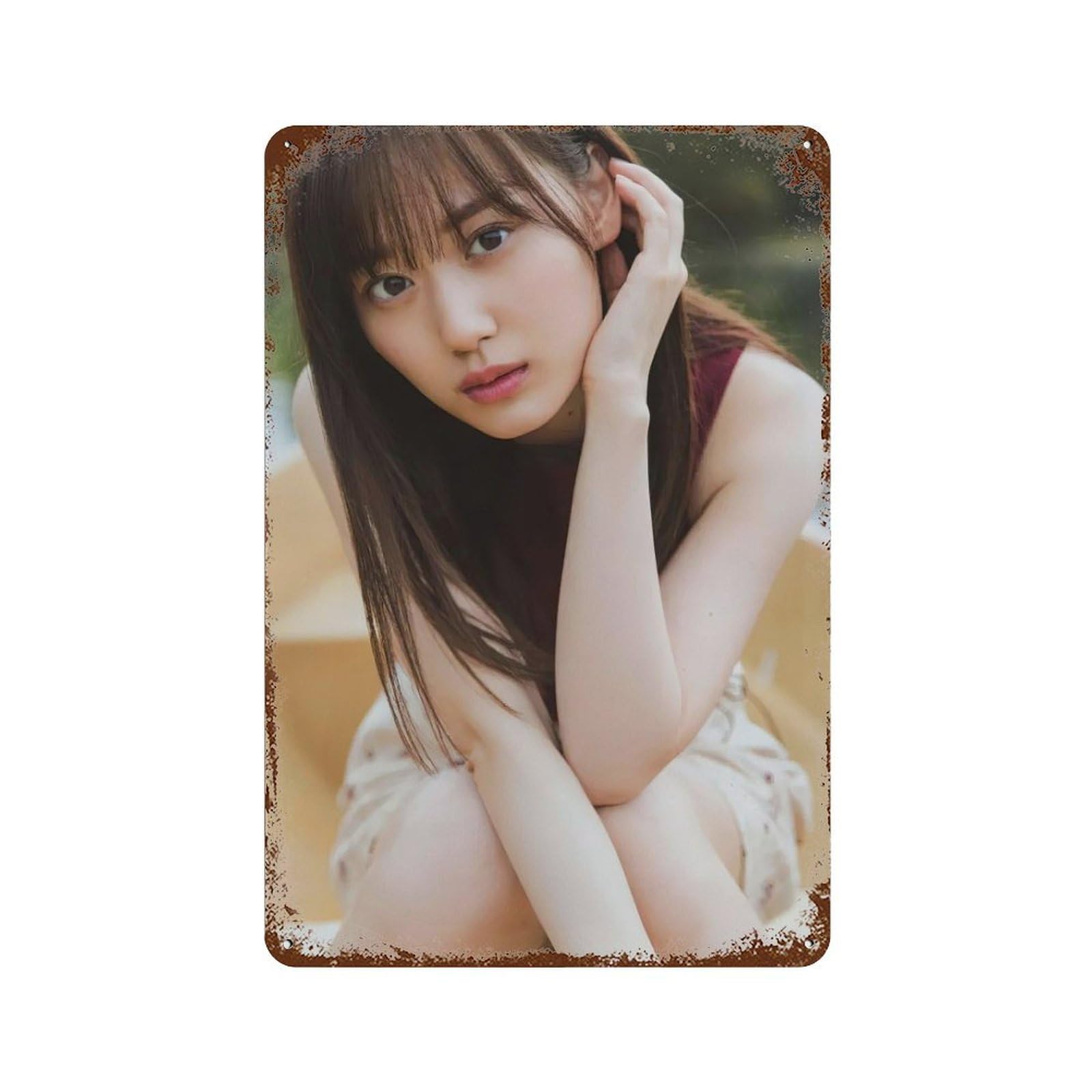 Amazon.co.jp: 山下美月ブリキの絵 ブリキ看板 メタルブリキ看板 金属