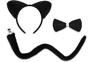 Halloween Kids Cat Ears Headband and Tail