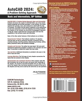 AutoCAD 2024: A Problem-Solving Approach, Basic and Intermediate, 30th Edition