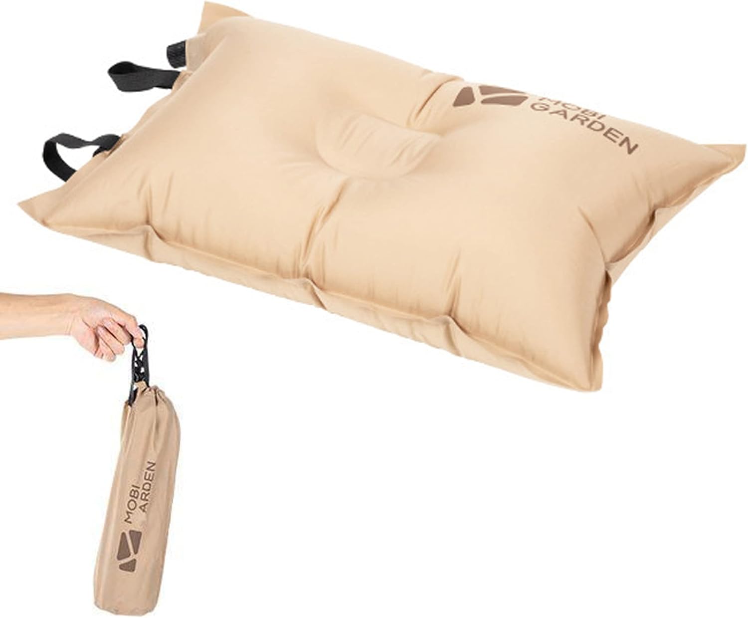 Self Inflating Camping Pillow with Bag,Outdoor Travel Air