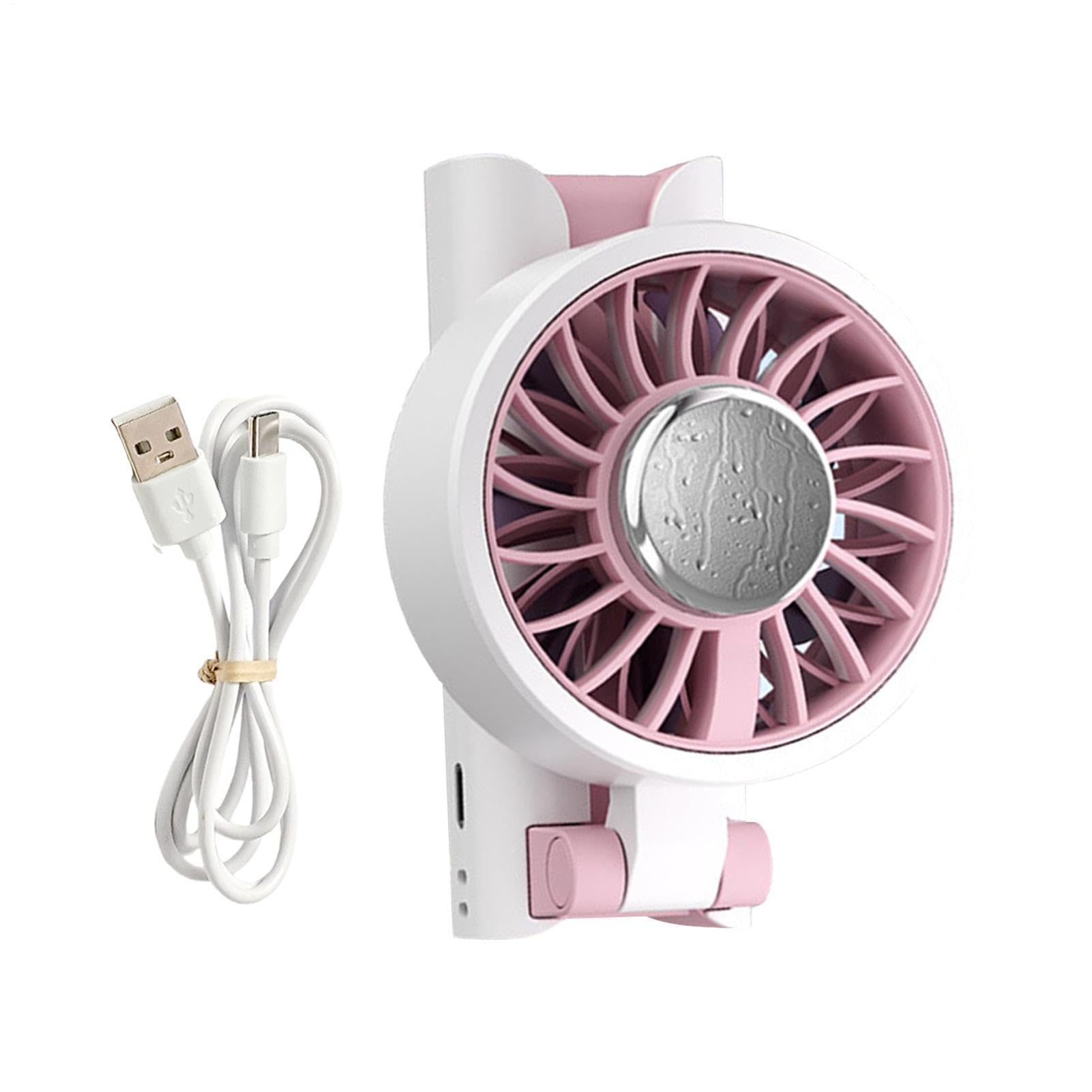 Ventilador personal USB con 5 velocidades y batería recargable para viaje y oficina