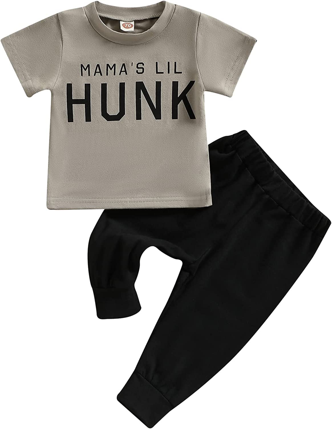 TwopumpkinBaby Boy Halloween Outfit Pumpkin Letter Print Short Sleeve T-Shirt and Pants Set Toddler Pumpkin Patch Clothes