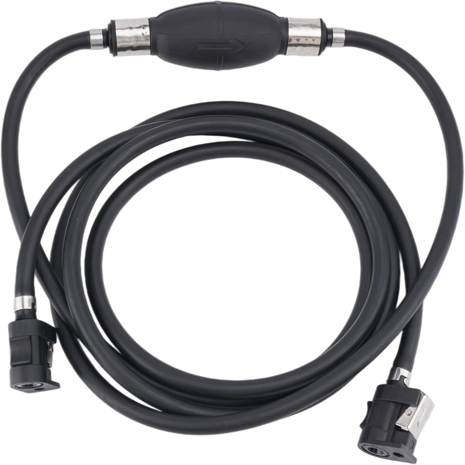 Boat Marine 1/4 Inch 6MM 7.5 FT 6Y1-24306-55 Fuel Line Kit with Connectors and Primer Bulb for Yamaha 2 4 Stroke 2.5-350 HP Outboard Motor Replacement 6YL-24306-64-00 Sierra 18-8017EP-2