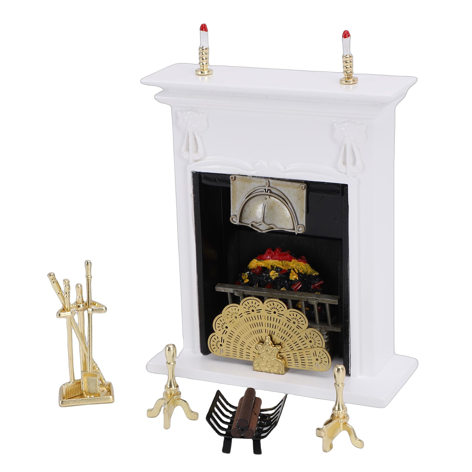 Generic Accessori in Miniatura per Caminetti per Box/Cover delle Bambole 1:12 per Micro Mobili, Decorazioni per la Casa in Miniatura Essenziali per Ragazze e Ragazzi