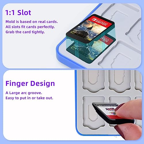Miniatura 3 de 24-Slot Switch Game Card Case Compatible with Nintendo Switch Games or SD Cards, Switch Game Card Storage Holder Suitable for Switch, Lite & OLED