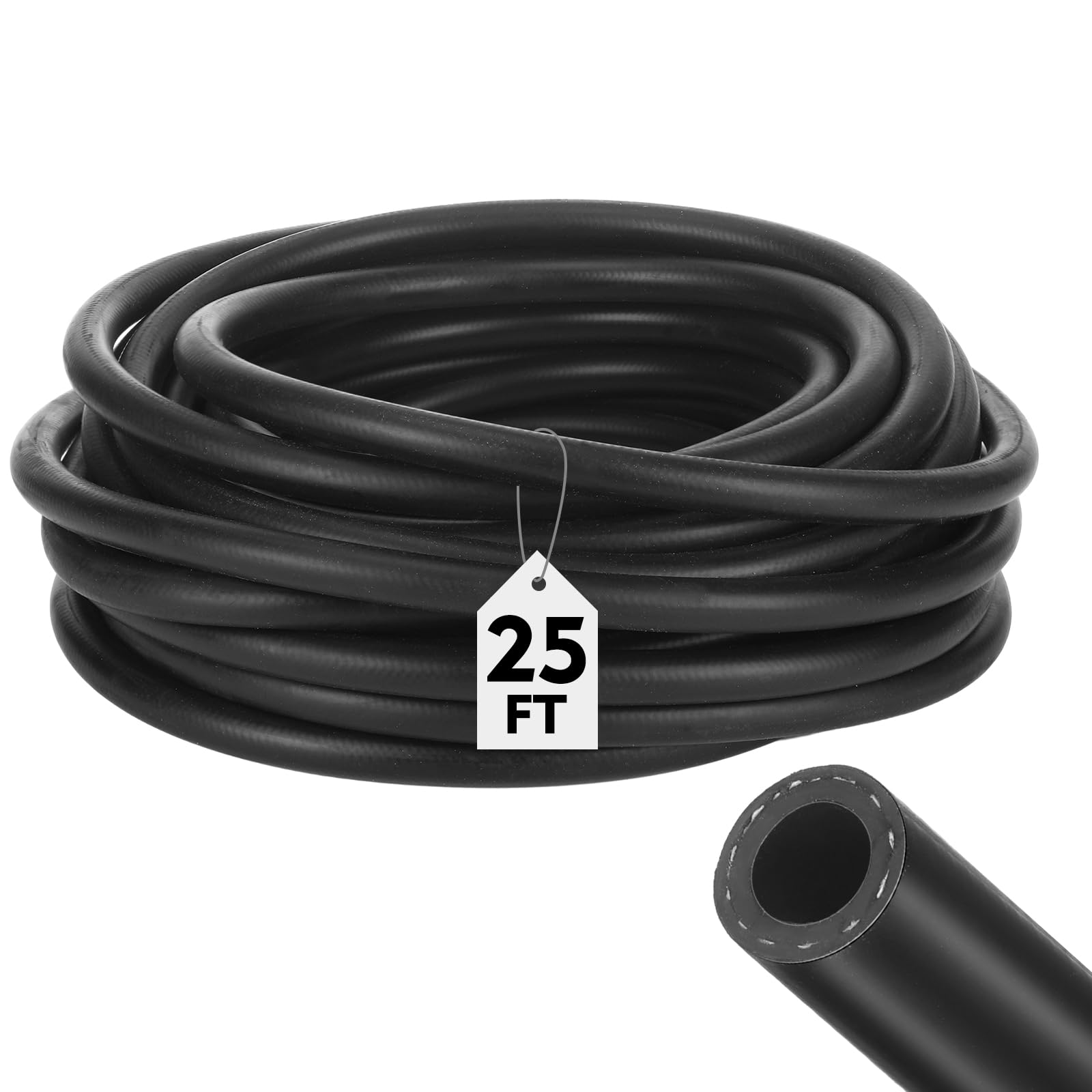 Photo 1 of Innconee Epdm Garden Rubber Hose 3/8 Inch x 50 ft, Heavy Duty sprayer Hose 145 Psi Kink Resistant, General Purpose Air Water Chemical Resistant for Landscaping Agriculture Irrigation Industrial Use