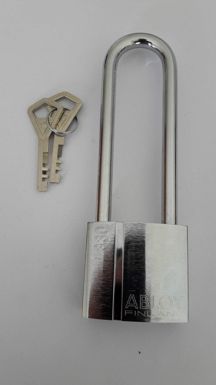 ABLOY PL330C Brass Padlock Shackle Clearance 100mm