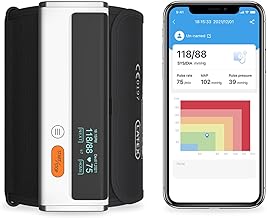 ViATOM Armfit Plus Blutdruckmessgerät Oberarm mit EKG, Kabelloser Herzgesundheitsmonitor, Messung von Blutdruck und EKG, Unbegrenztem Speicherplatz, Kostenlose App für iOS und Android