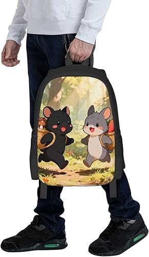 Miniatura 7 de Cute Mouse Notebook Backpack Fits 15 Inch Laptop Work Backpack Casual Daypack