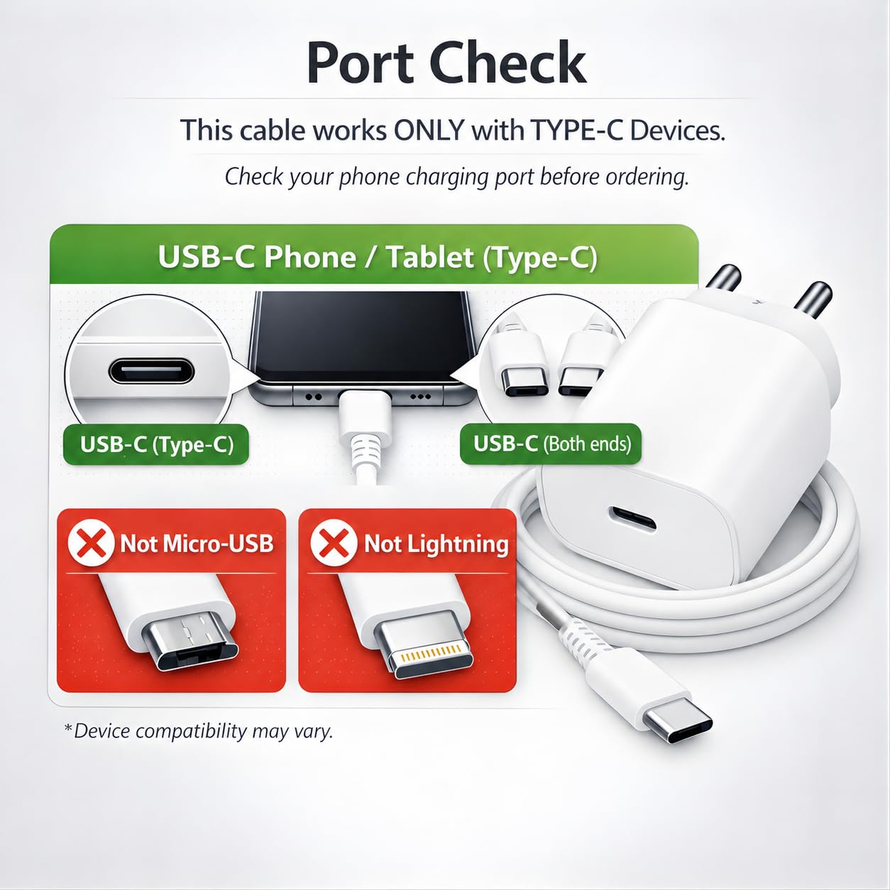 25W Charger for Samsung with Type C Cable | Super Fast Charging for Galaxy S26/S25 Ultra, S24 FE, A56/A36, M15/M17/M55 5G, F15/F55/Z Fold & S/A/M/F/Z Series - BIS Certified — Amazon image 4
