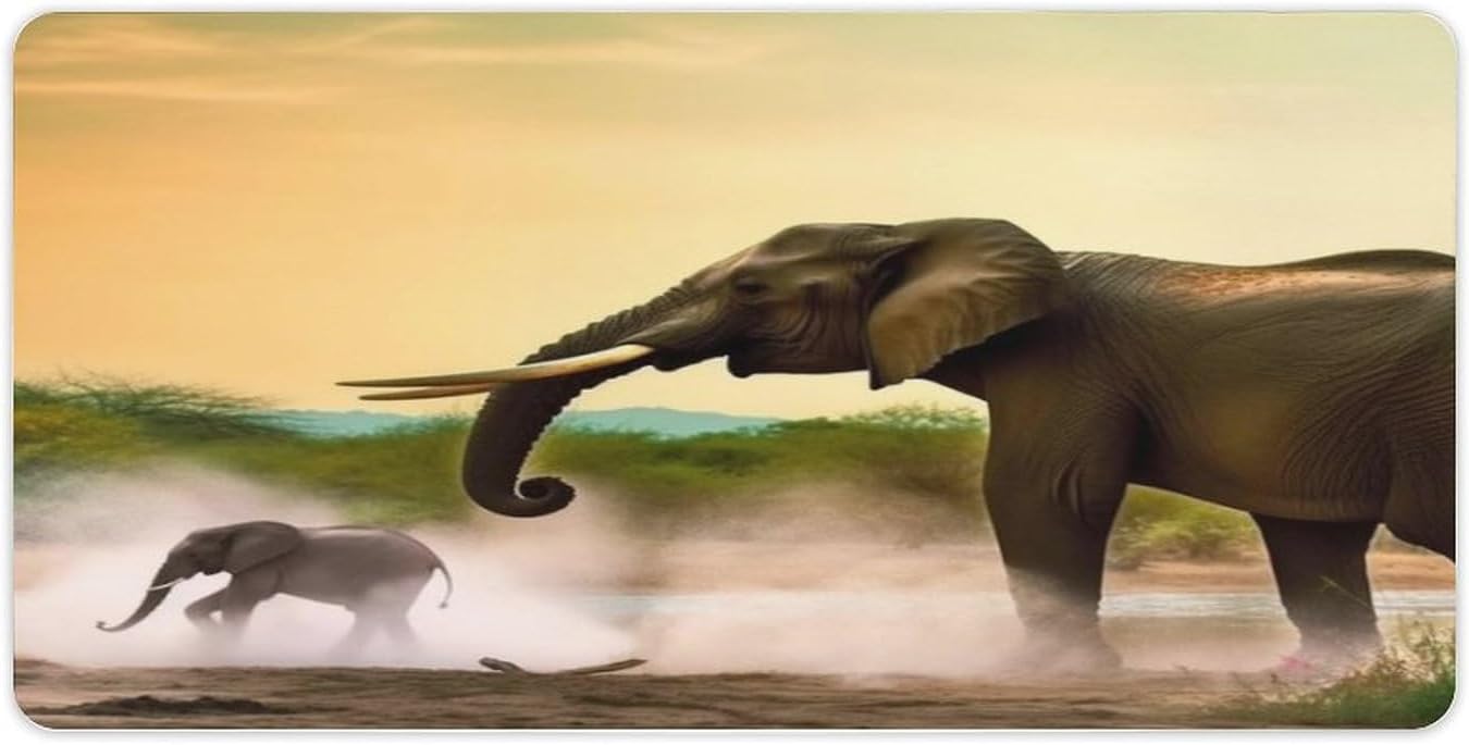 Alfombrilla de escritorio Africa Elephant 30x60cm